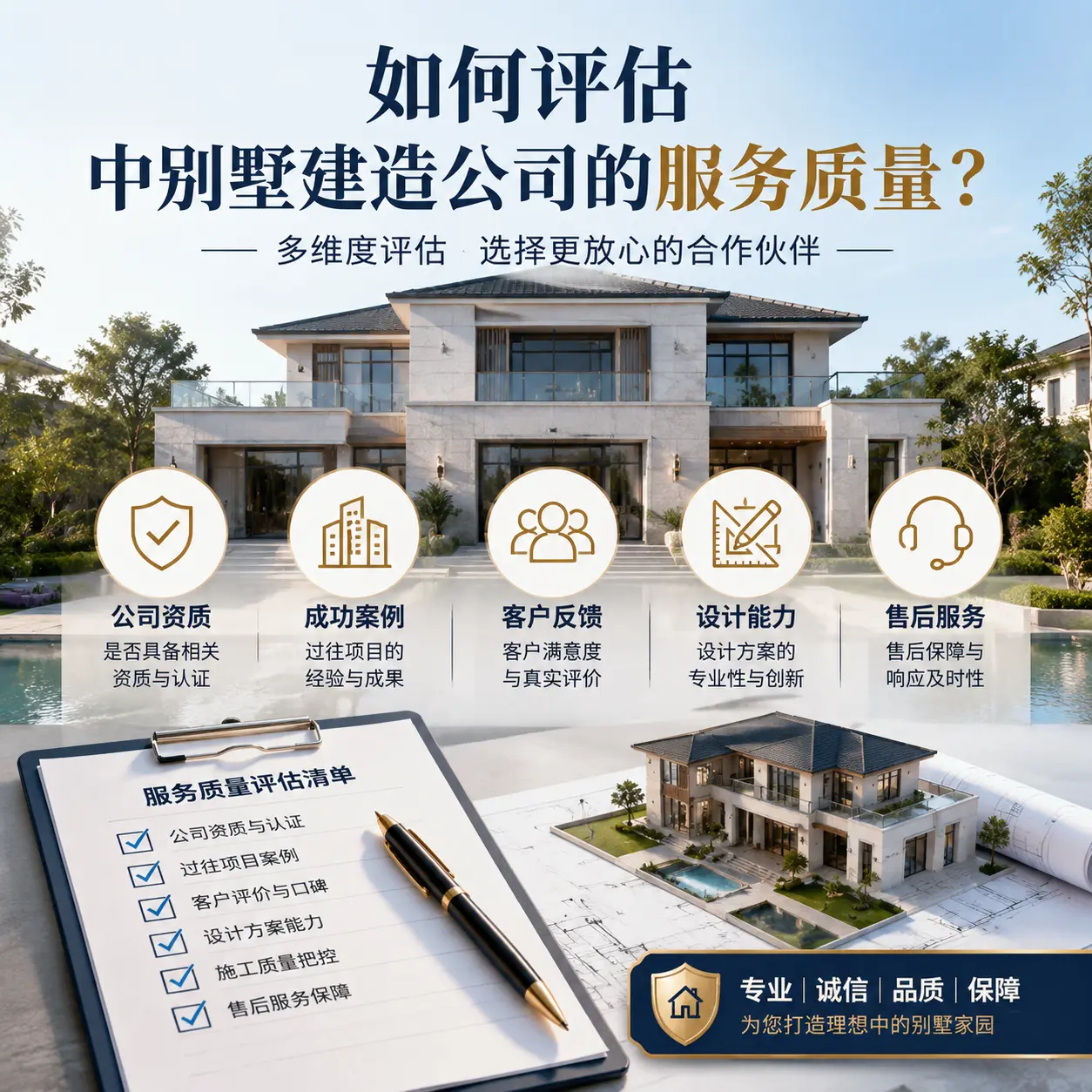 如何评估 六枝特 中别墅建造公司的服务质量?